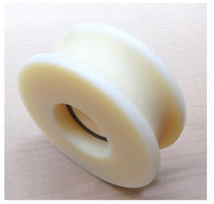 Durable Blue Nylon Pulley Wheel with Smooth Bearings for Efficient Operation
