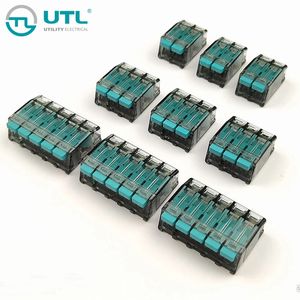 Quick Push in Quick Lever Screwless Clamp 3 Ports Connectors