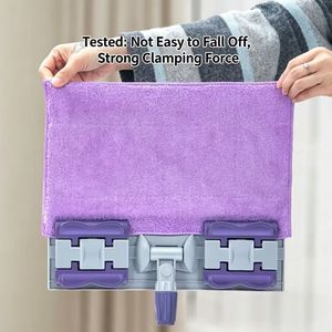 Factory Direct Sale of High Quality Strong Magic Flat Mop Clip Cloth Dry&Wet Mop