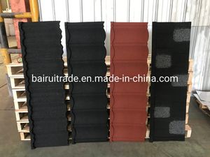 Galvanized Zinc Stone Coated Metal Steel Sheet Bond Shingle Milano Roman Roof Roofing Tile for Sell