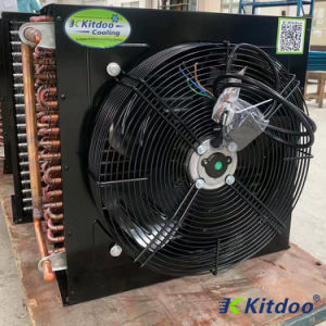 Two Fan Freezer Room Fan Air Cooled Condenser Refrigeration Parts