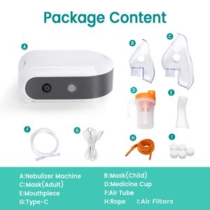 Portable Rechargeable Compressor Nebulizer for Adults Child with Carrying Case Cdc500