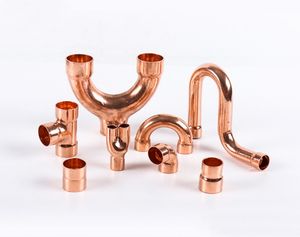 Copper Fittings Elbow Tee Coupling Socket Reducer U-Bend P-Trap Refrigeration Pipe Fittings