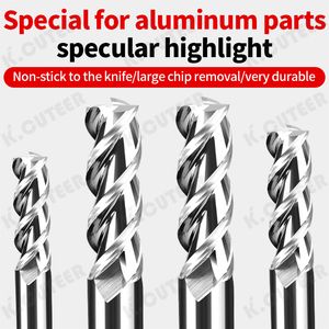 Premium Tungsten Steel 3-Flute Milling Cutter Set for Precision Machining