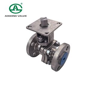 Durable Hard Sealed Ball Valve DN20 with Flange Type Design