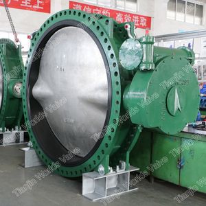 Awwa C504 C207 DN1950 78'' Ductile Iron Double Flanged Butterfly Valve