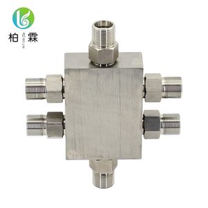 Integrated Stainless Steel Manifold for Industrial High-Pressure Water Cleaning