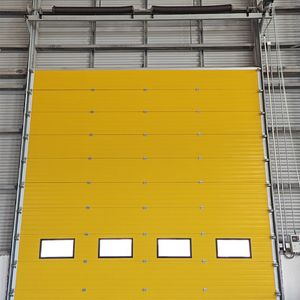 China Manufacturer Automatic Sectional Overhead Door, Remote Control, Anti-Collision Safety System, Customized Size for Industrial Factory Dock