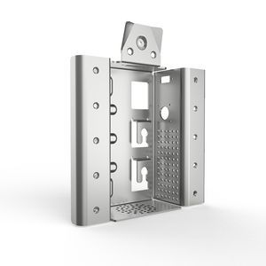 Custom Galvanized Sheet Metal Parts Powder Coated Prototype CNC Laser Cutting Bending Welding OEM Precision Fabrication