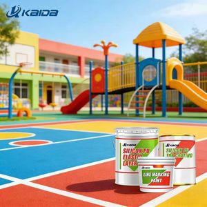 Low Voc Eco Friendly Keep Safe Elastic Silicon PU for Kindergarten Playground