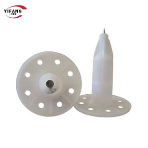Durable Plastic Insulation Nails for Wall Fixing in Building Applications