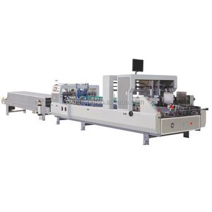 Qh Pack High Speed Automatic Corrugated Cardboard Glue Machine Folder Gluer