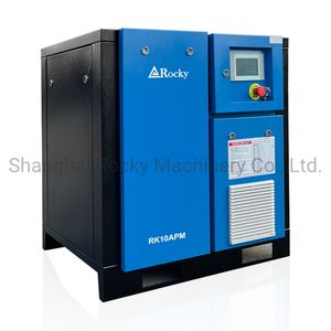 China 7.5kw-250kw Electric Air Cooling Permanent Magnet Variable Speed Industrial Screw Air Compressor