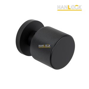 Custom Stainless Steel Easy Install Shower Black Bathroom Door Turning Knob