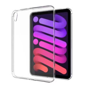 iPad Mini Protective Case, Flat Protective Case, TPU Ultra Transparent Soft Rubber Case, Semi Transparent and Fully Wrapped