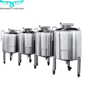 Customized 500L 1000L Stainless Steel SS304 316lmixing Storage Tank for Perfume or Alcohol Cosmetic Movable Tank