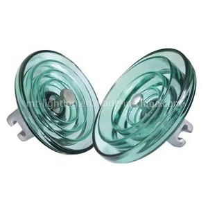 High Mechanical Strength U40-U300 Toughened Glass High Voltage Glass Insulators