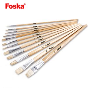 Foska Handle Bristle Artist Oil Brush Set