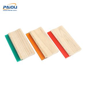 Hot Sale Silkscreen Printing Wooden Squeege Handle 60 Durometer