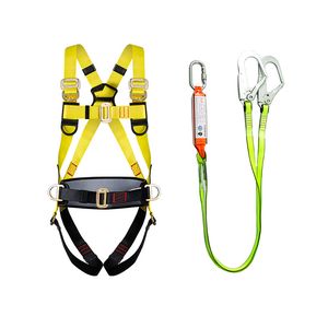 Lanyard Protection 5 Points Fall Arrest Safety Belt Full Body Safety Harness