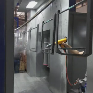Manual Powder Coating Line Electrostatic Conveyor Painting Line for Steel Frame/ Steel Panel