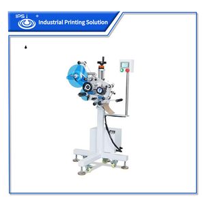 IPS-T902 Automatic Expiry Code Labeling Machine with Integrated Tij Printer for Printing Barcode for Paper Carton Box Film Labels