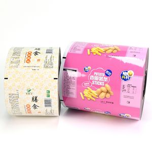 Pet Aluminium BOPP Food Package Storage Laminatied Plastic Roll Film Color Printed Sachet Film Roll Auto-Packaging Film Rollstock
