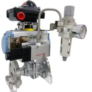 Pneumatic Ball Valve Stainless Steel Actuator Flange Ball Valve