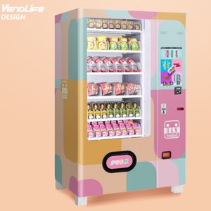Factory Smart 24 Hours Self-Service Automatic Metal Touch Screen Food Beverage Drink Vending Machine Snack Coin and Qr Code Payment Systems