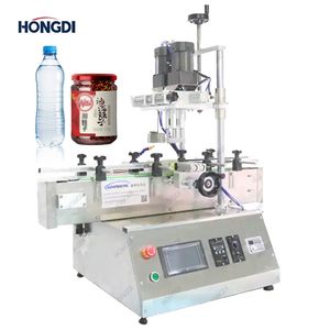 220V/110V Automatic Beverage Bottle Cosmetic Bottle for Cap Threaded Cap Plastic Bottle Capping Machine