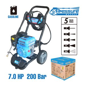 Fixtec Axial Pump 170f/7.0HP Gasoline Power 200bar (2900psi) High Pressure Cleaner Water Jet Washing Machine