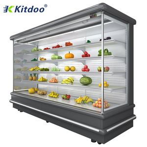 Commercial Supermarket Open Display Freezer for Vegetable and Fruit Display