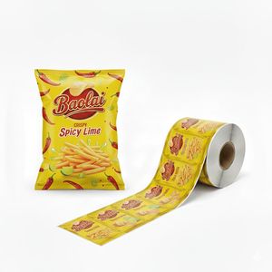 Custom Printing Plastic Roll Stock Film Potato Chips Packaging Pet CPP Film