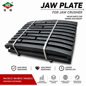 Casting Steel Jaw Crusher Spare Parts Fixed Swing Movable Tooth Toggle Plate