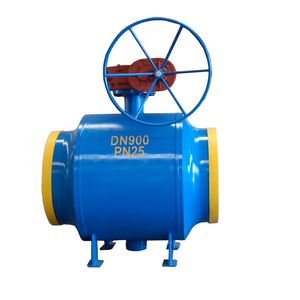 Russia GOST Standard Low Temperature Lever Fully 20L Steel Welded Body Ball Valve with Worm Gear in Siberia Natural Gas