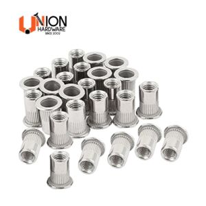 Stainless Steel Threaded Rivet Nuts Flat Head Insert Nutsert