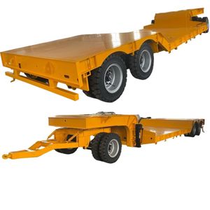 Customize 3 Axle 40 Ton Gooseneck Towbar Lowbed Full Lowboy Dolly Truck Trailer