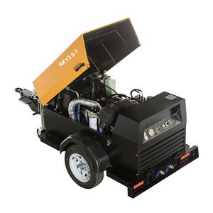 7 Bar Diesel Portable Mobile Skid Mounted Screw Air Compressor Rky-3.5/7
