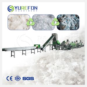 Plastic Waste Pet PVC PC Crushing Drying PE PP Bottle Recycling Line