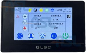 Smart Heat Pump 4.3 Inch Touch Screen LED Wire Thermostat Temperature Control Customized Ui
