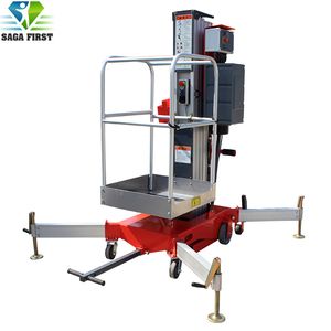 Single Mast Aluminum Aerial Elevating Work Platform