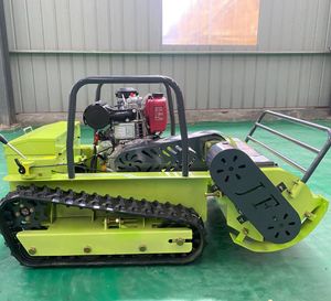 Robot Smart Crawler Four-Wheel Drive Agricultural Weeding Multifunctional Gasoline Electric Remote Control Lawn Mower