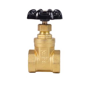 Premium Brass Gate Valve with Nickle Plated Handle by Huhang