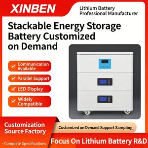 High-Effect 6000 Cycles Energy Storage Battery Stacked Lithium Battery for Backup