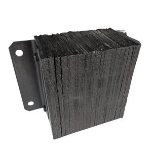 Rubber Dock Bumper Fender, Boat Laminated Dock Bumpers for Edge or Side, Marine Fender Guard
