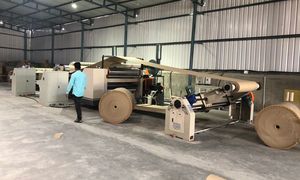 Semi Automatic Corrugated Single Facer Line for Corrugated Board Production