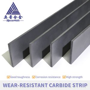 Customized Tungsten Cemented Carbide Flat Bars Plates Strips Solid Carbide Blank Block for Wood Processing Cutting Tools