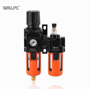 Waalpc Pneumatic Component Frl Air Regulator Pressure Reducing Valve Trap Lubricator Moisture Oil Separator Filter Gauge Built in Compressor Nac3010