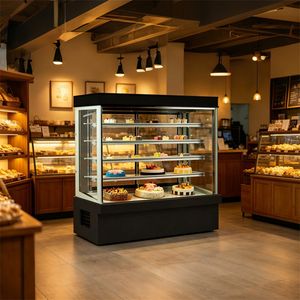 220V Indoor Commercial Cake Display Refrigerator for Bakery and Pastry Shops