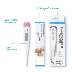 CE-Approved Waterproof Digital Thermometer for Oral and Rectal Use